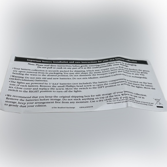 Bradford Exchange “Joy” Holiday Light up Detailed Holiday Lantern - Picture 13 of 13